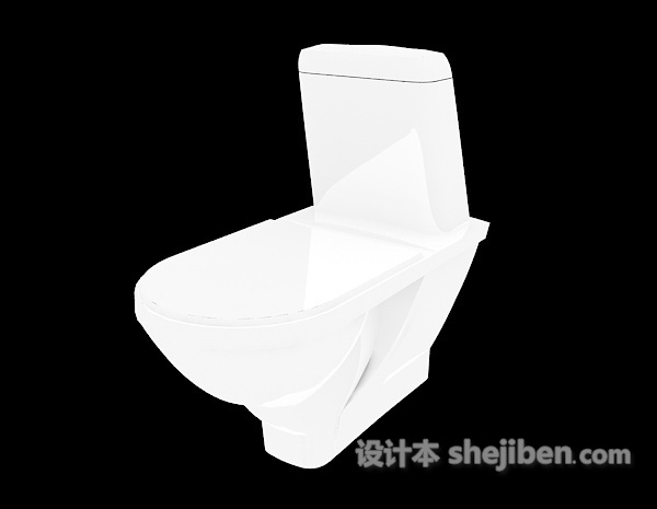 免费浴室坐便器3d模型下载