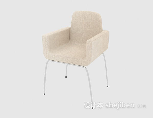 免费现代风格简约餐椅3d模型下载