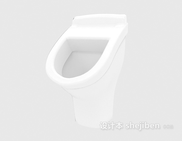 免费男士厕所小便器3d模型下载