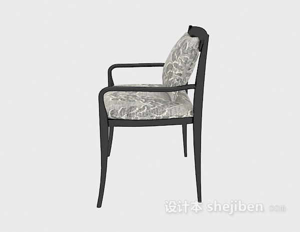 简约欧式休闲椅3d模型下载