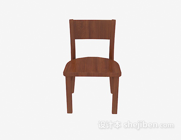 中式风格实木木椅3d模型下载