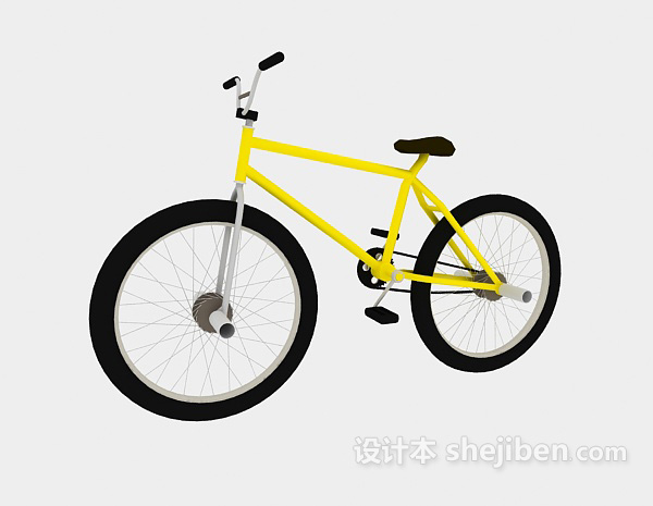 免费炫酷自行车3d模型下载