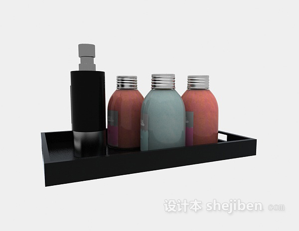 免费厨房调料瓶3d模型下载