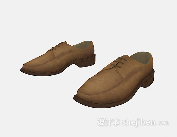 男士休闲鞋子3d模型下载