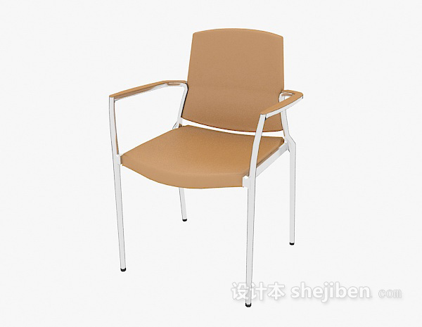 现代风格现代休闲扶手椅3d模型下载