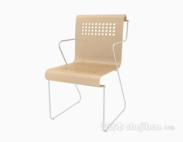 免费金属休闲椅3d模型下载