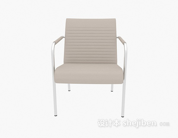 现代风格灰色现代休闲椅3d模型下载
