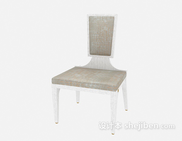 免费简易 木椅3d模型下载
