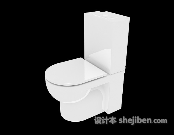 浴室马桶3d模型下载