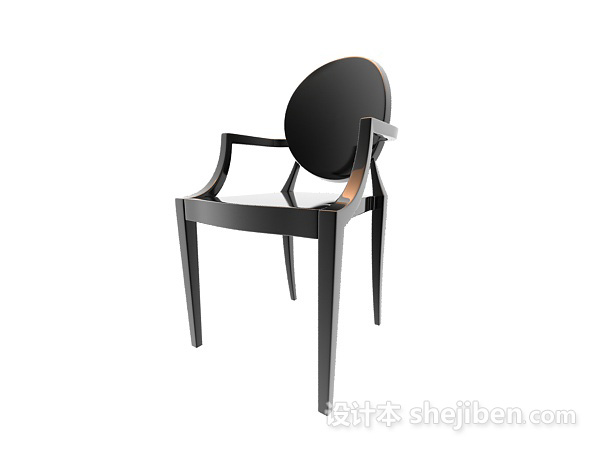 现代风格太师椅3d模型下载