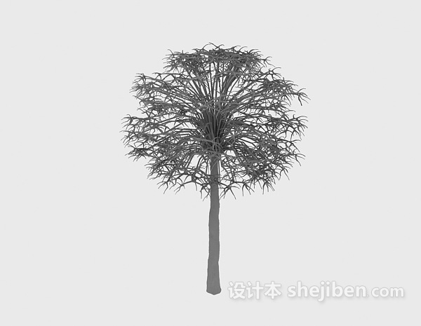 设计本园林树木绿植3d模型下载