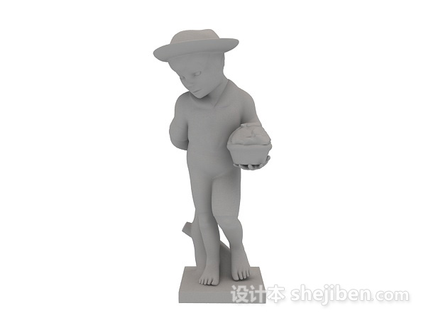 免费石膏雕塑3d模型下载