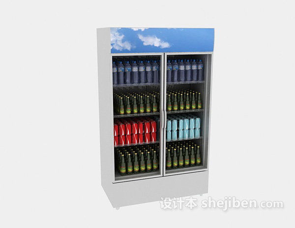 现代风格冰箱/冰柜3d模型下载