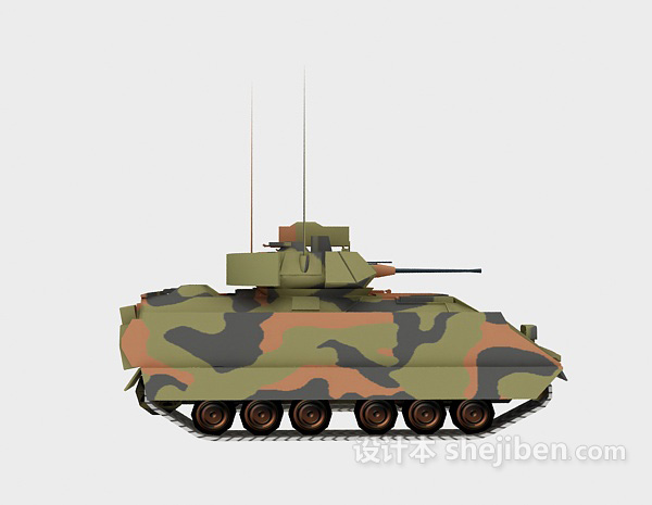 免费豹2a6主战坦克3d模型下载