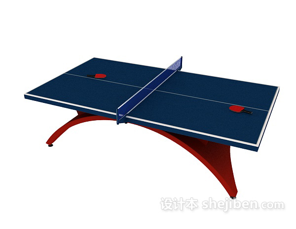 现代风格乒乓球台3d模型下载