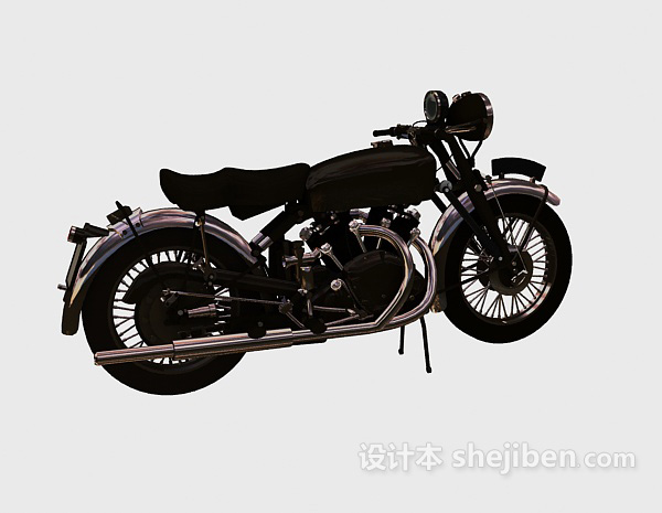 现代风格摩托车轮胎3d模型下载