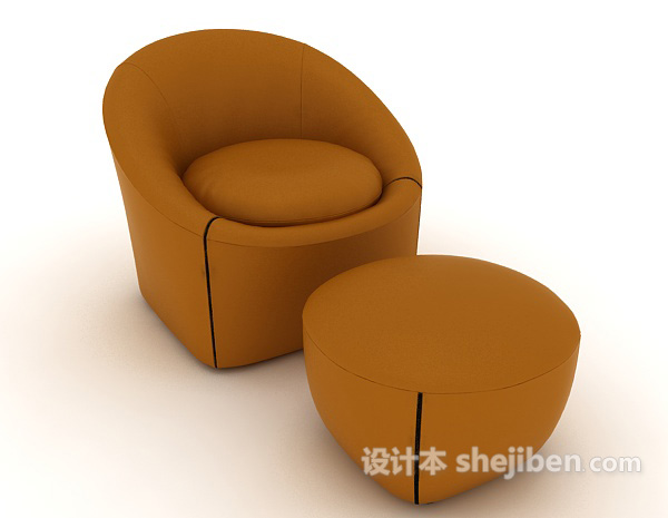 设计本组合沙发三维3d模型下载