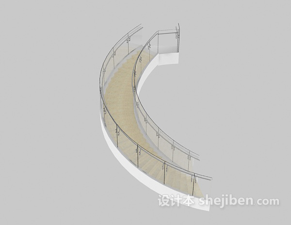 免费扶手楼梯3d模型下载