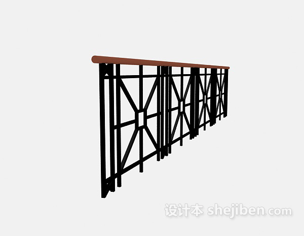 楼梯围栏3d模型下载