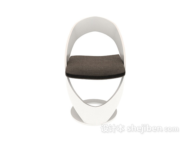 设计本黑白情侣椅子3d模型下载