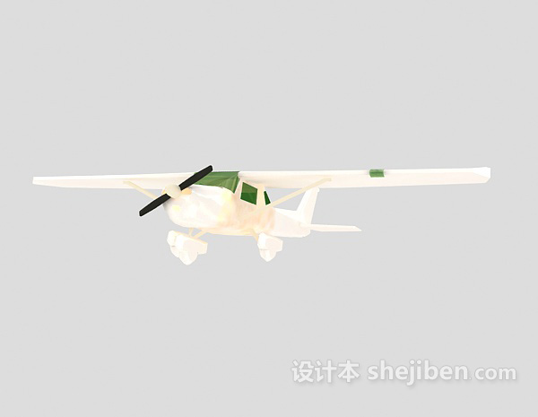 设计本白色飞机-小型飞机24套3d模型下载