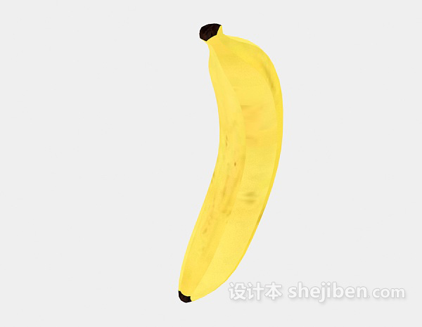 免费香蕉水果食品3d模型下载