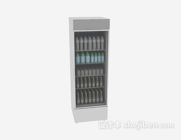 设计本敞开式冰箱3d模型下载