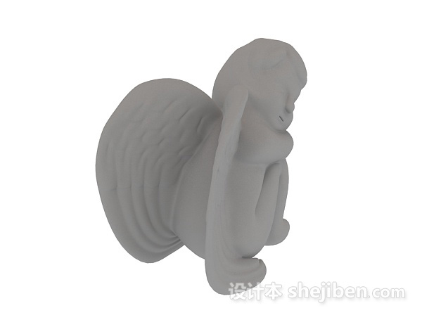 免费天使欧洲雕塑3d模型下载