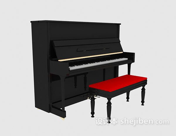 钢琴 3d模型下载