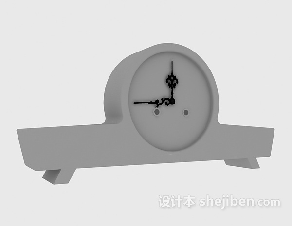设计本装饰钟3d模型下载