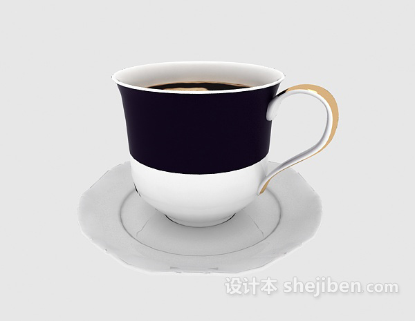 现代风格杯子3d模型下载