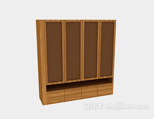 设计本衣柜3d模型下载