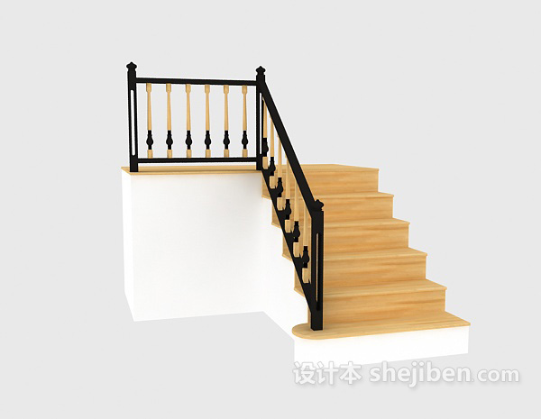 设计本楼梯3d模型下载