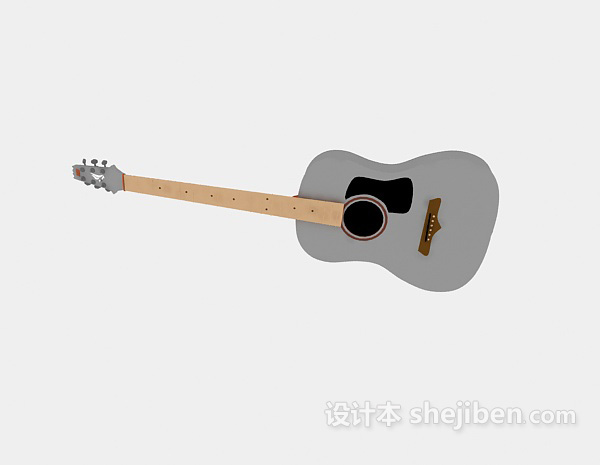 设计本吉他3d模型下载