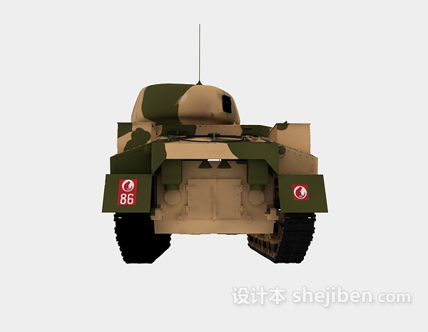 免费虎式坦克3d模型下载