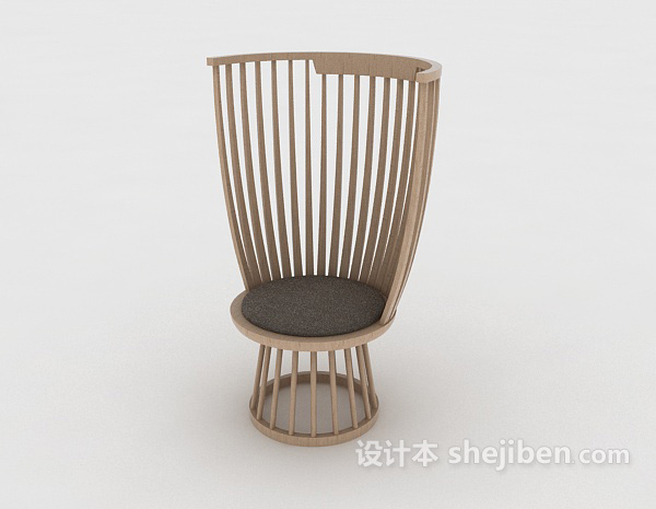 免费新中式椅子3d模型下载
