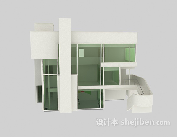 设计本现代建筑3d模型下载