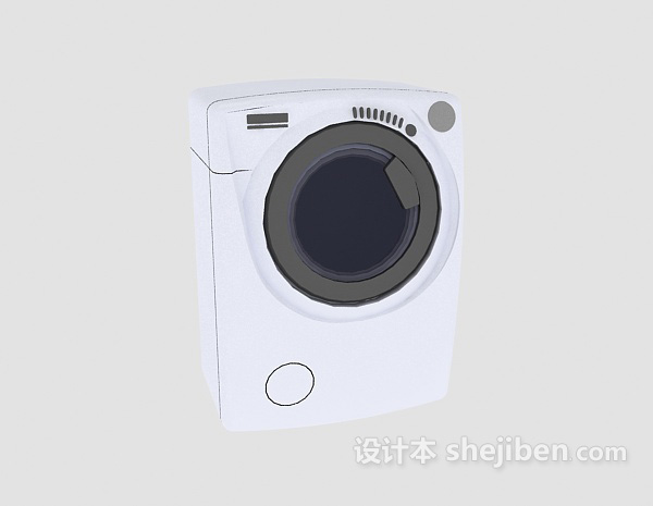 设计本家电005-洗衣机3d模型下载