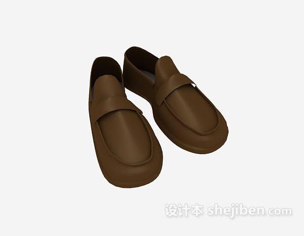男士皮鞋3d模型下载