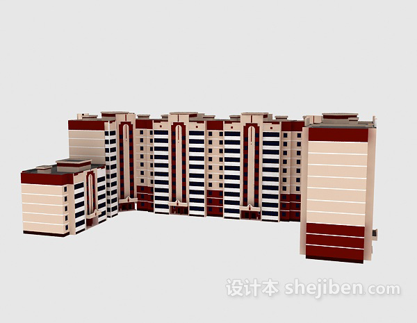 设计本学生公寓3d模型下载