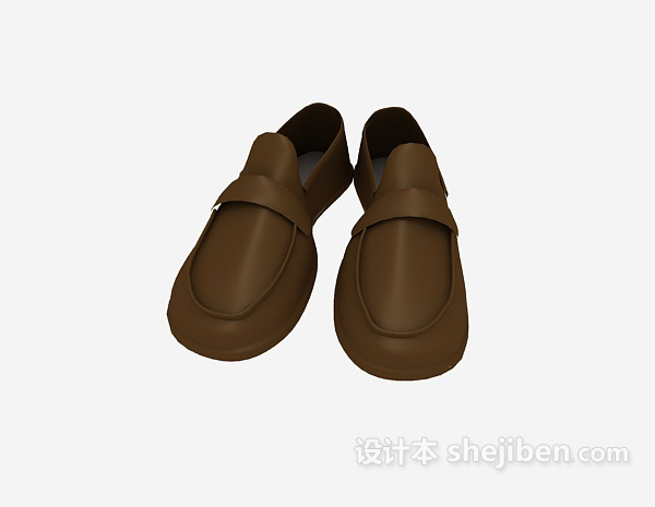 设计本男士皮鞋3d模型下载