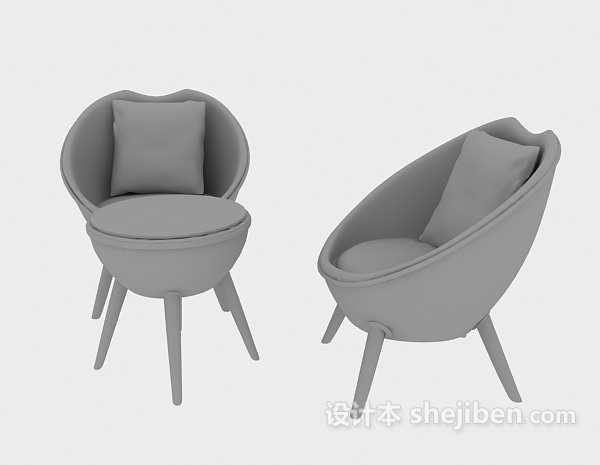 设计本藤桌藤椅3d模型下载
