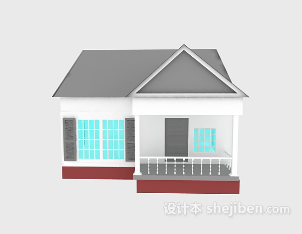 免费简单木屋3d模型下载