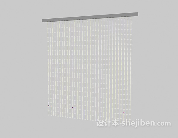水晶帘-珠帘免费3d模型下载
