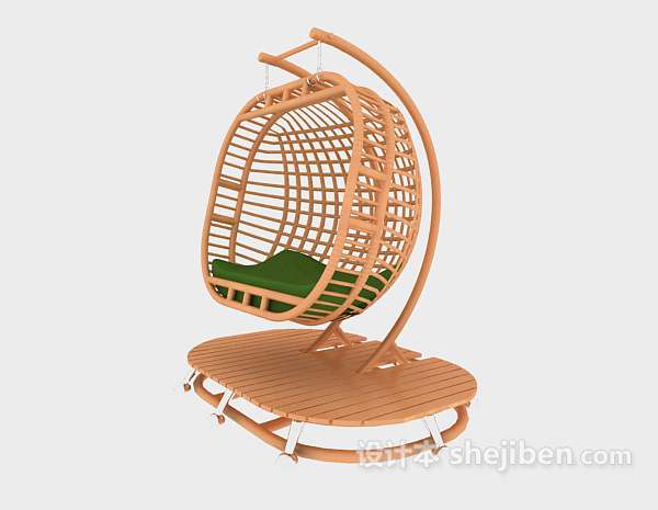 藤吊椅3d模型下载