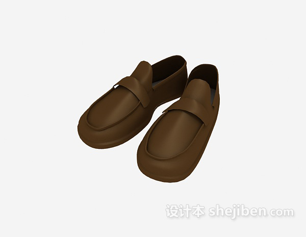 免费男士皮鞋3d模型下载