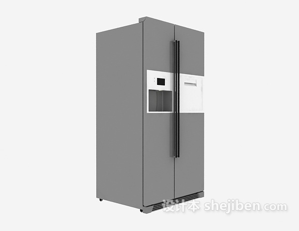 双开门冰箱3d模型下载