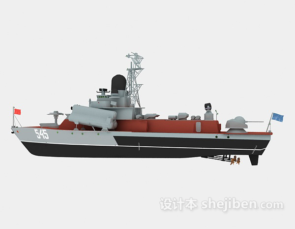 设计本军舰3d模型下载