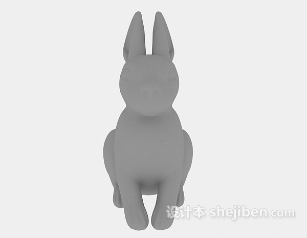 免费兔子3d模型下载