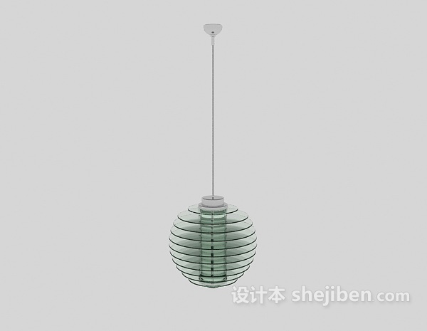 设计本中式吊灯灯具3d模型下载